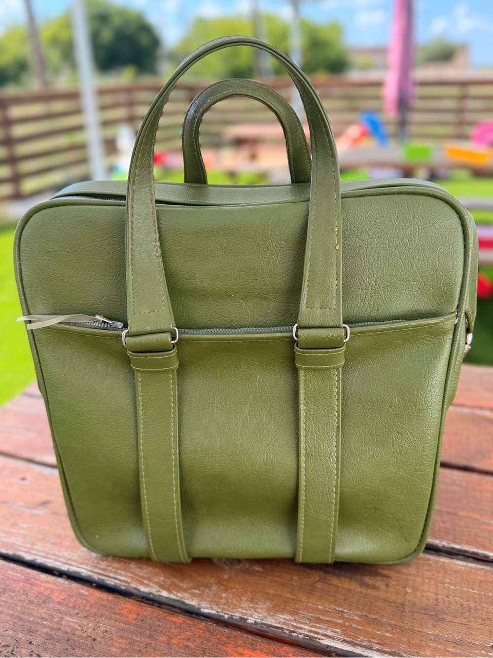 Samsonite Olive Green Travel Tote Bag